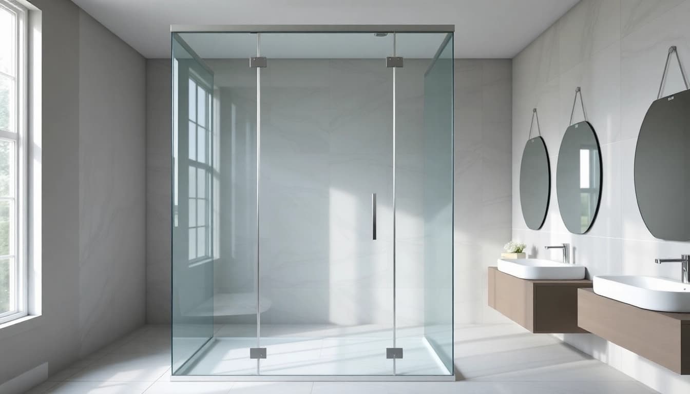 Installer une paroi de douche 150x200 dans une salle de bain moderne avec des détails élégants.