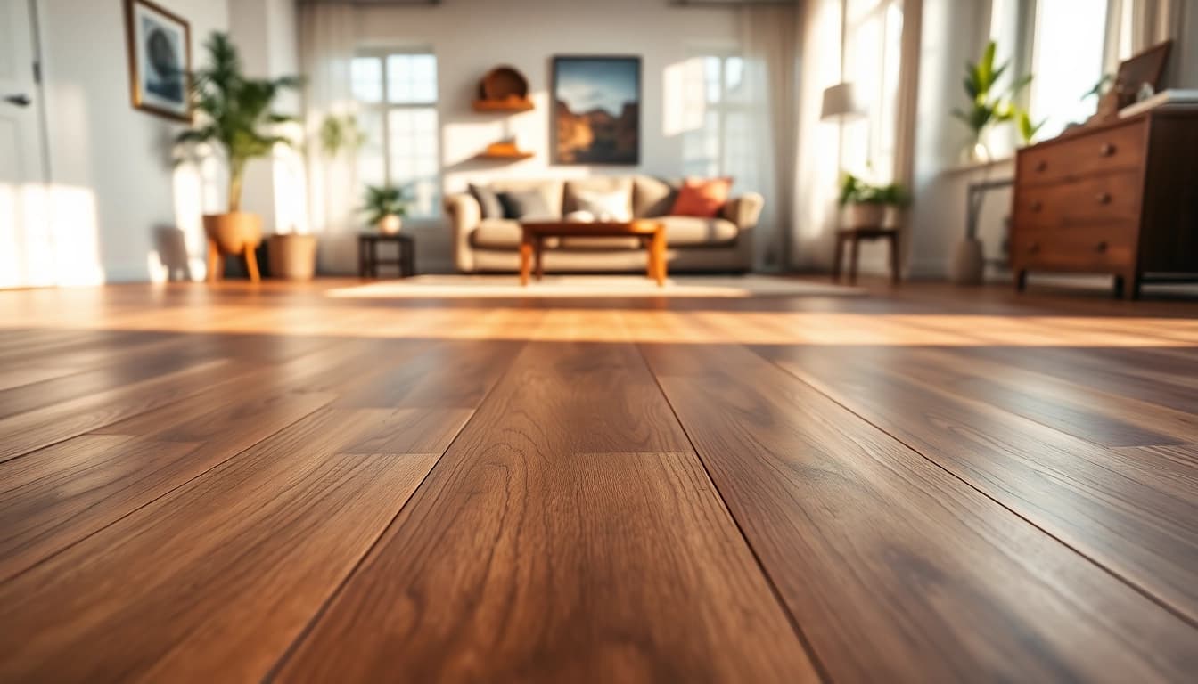 Discover the beauty of vinyl plank flooring in a stylish living room setting.