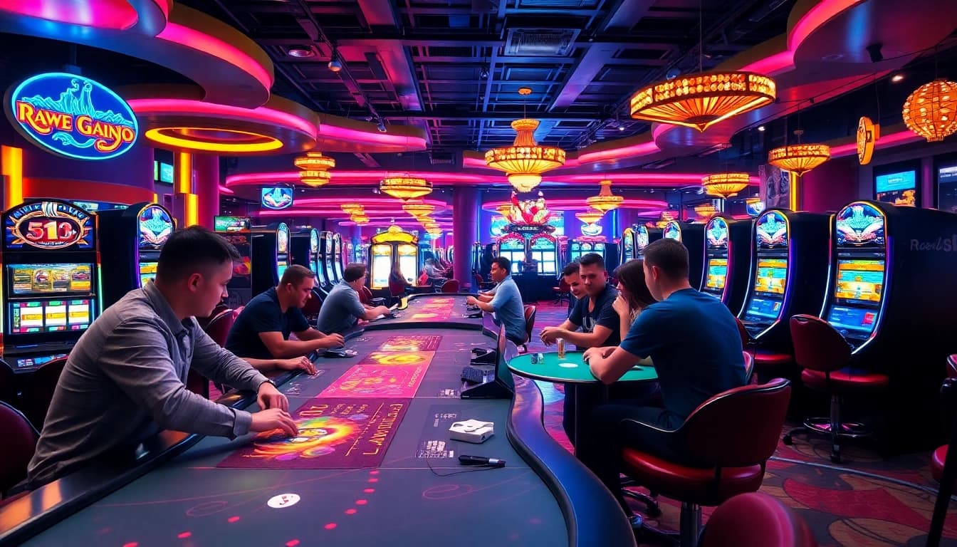 Experience the thrill of the best csgo gambling sites reddit with an engaging casino scene showcasing lively games.