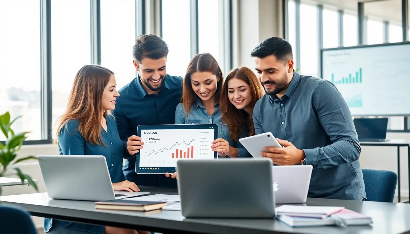 Maximize your reach with expert google ads edmonton strategies in a vibrant workspace.