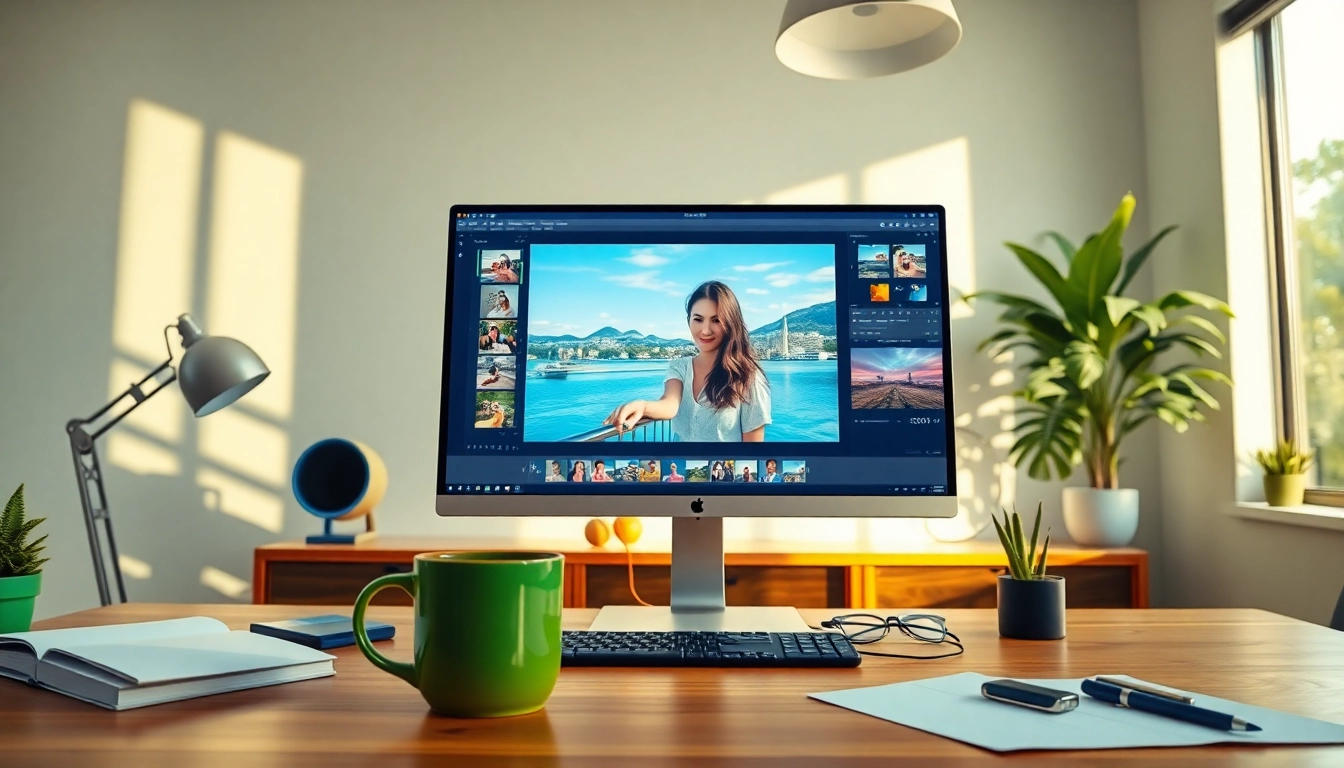 Nano banana AI tool demonstrating advanced image editing in a modern workspace.