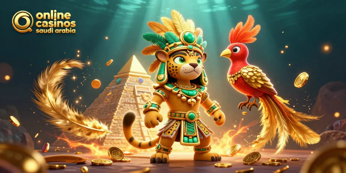 Engage with online casinos saudi arabia through a vibrant 3D digital illustration of gaming adventure.