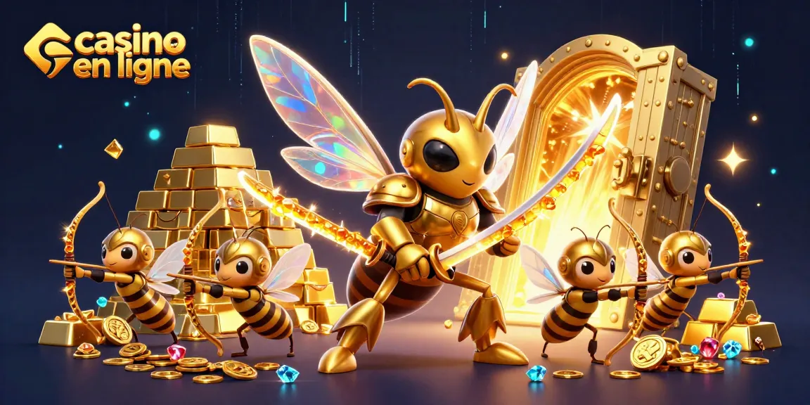 Jouez au casino en ligne avec des éléments scintillants et des personnages dynamiques dans un monde fantastique.