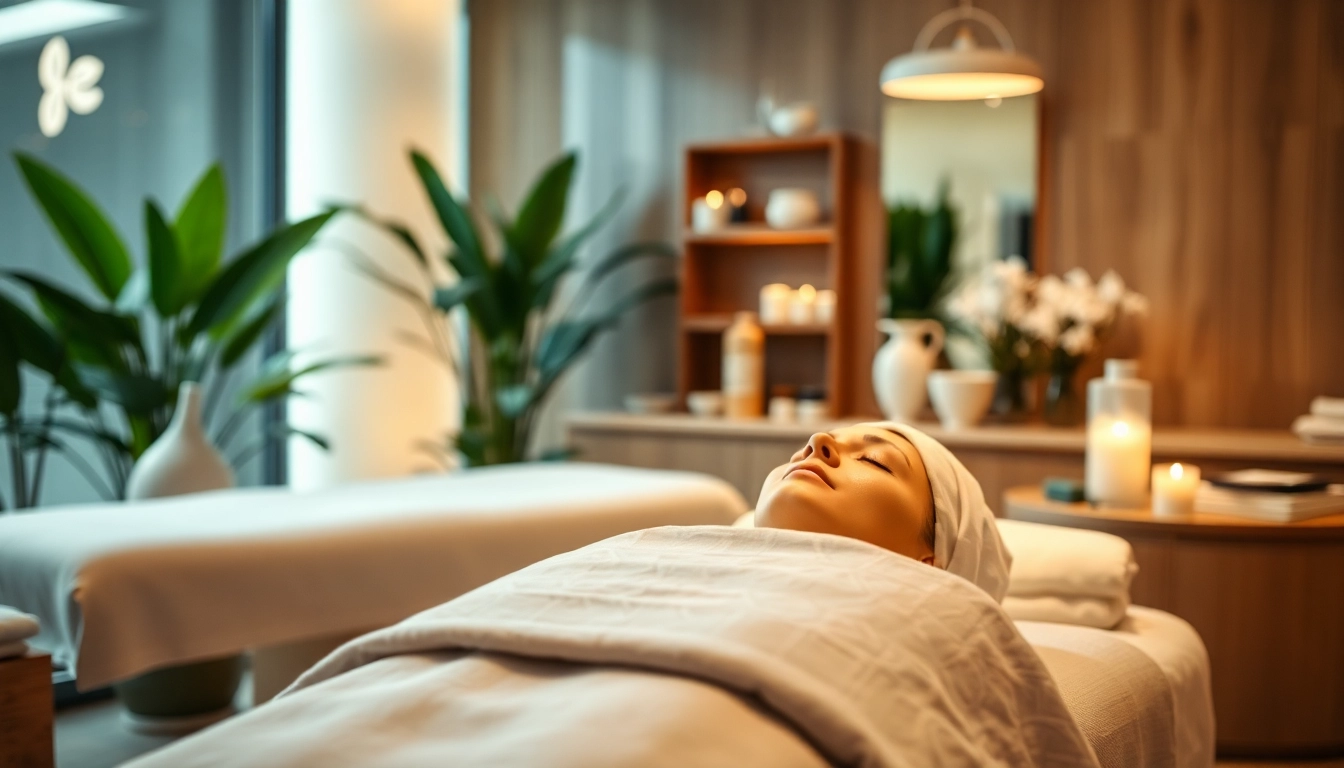 Indulge in luxury facial spa Queens NY with elegant treatment setup and relaxing ambiance.