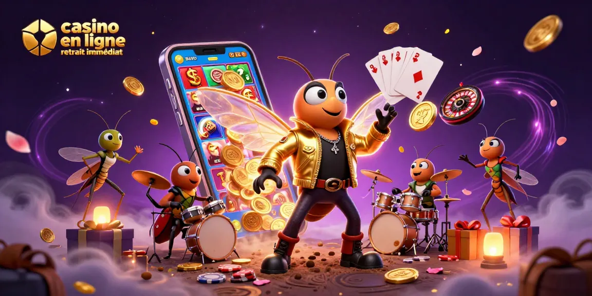 Obtenez des gains avec le casino en ligne retrait immédiat grâce à cette scène animée captivante.