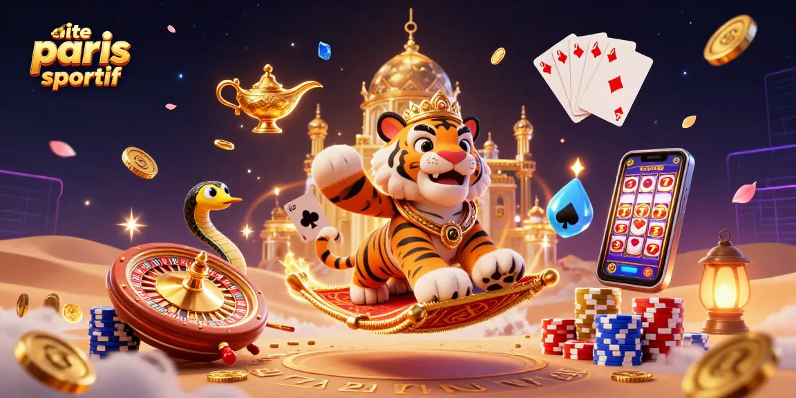 Pariez sur le site de paris sportif avec une illustration captivante de jeu et de casino.