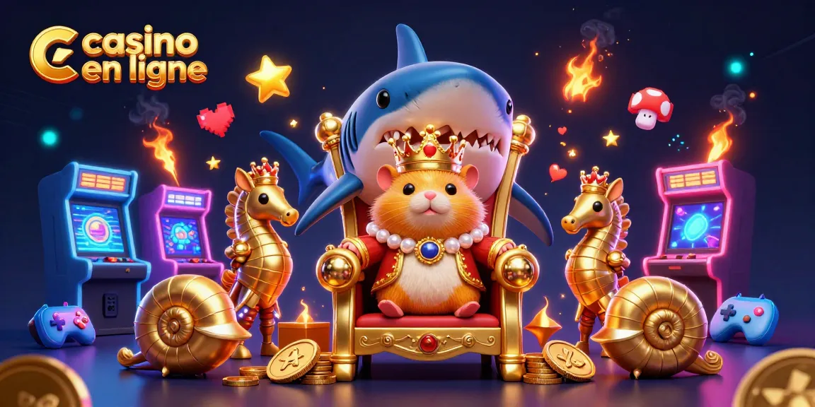 Jouez à casino en ligne et gagnez avec le roi hamster et ses gardes marins en 3D