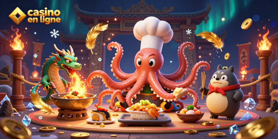 Exploitez les gains au casino en ligne avec une illustration animée de personnages intrigants.