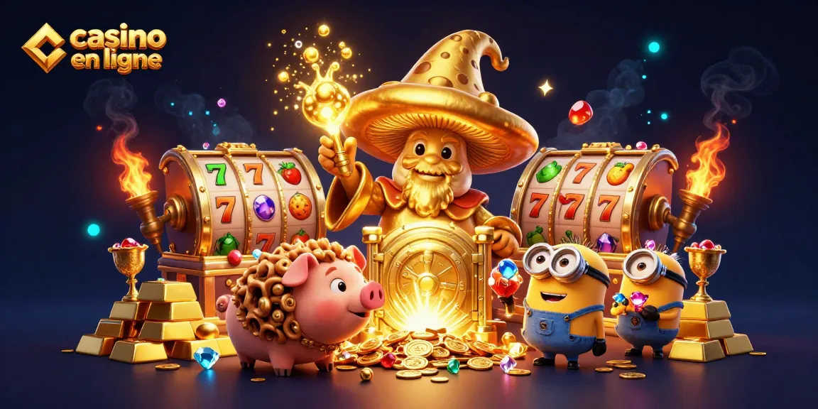 Jouez à des jeux captivants de casino en ligne avec un magicien et des trésors étincelants.