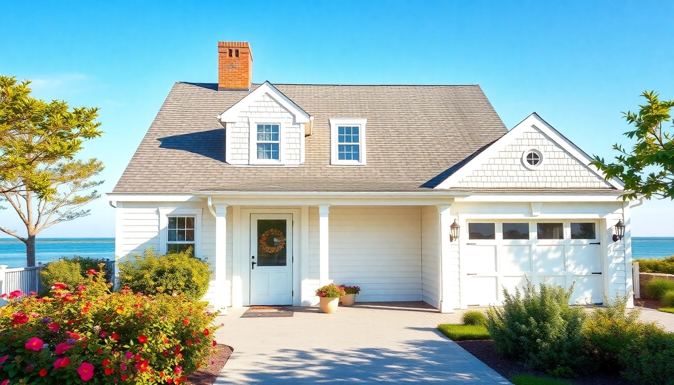 Transform your space with a stunning cape cod home addition featuring an attached garage in a coastal setting.