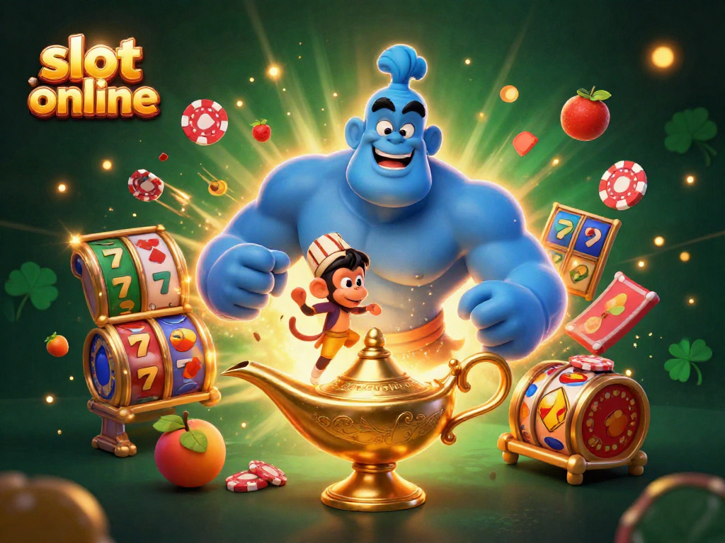 Permainan slot online yang seru dengan jackpot memikat, simbol buah, dan karakter kartun yang menarik.
