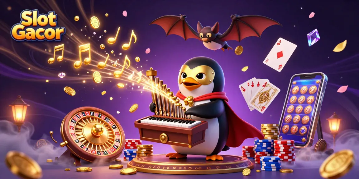 Menangkan Jackpot Slot Gacor dengan mesin slot yang mengeluarkan koin emas dan gem berkilau.
