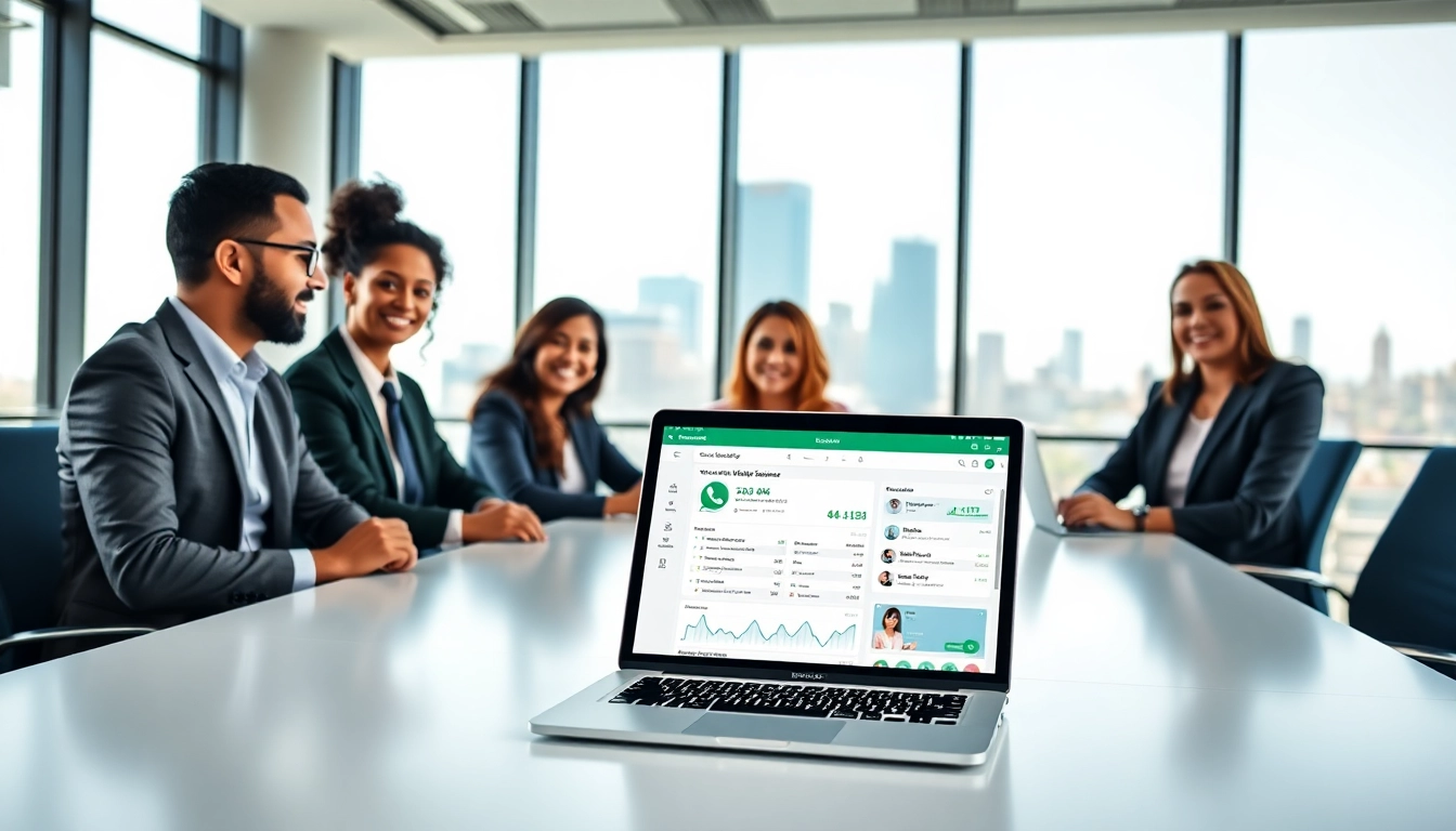 Enhance customer engagement with WhatsApp Business CRM strategies in a professional meeting.