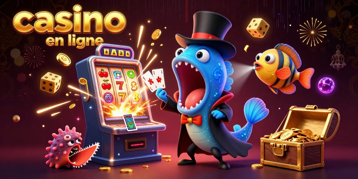 Jouez au casino en ligne avec des gains éclatants lors d'un spectacle marin captivant.
