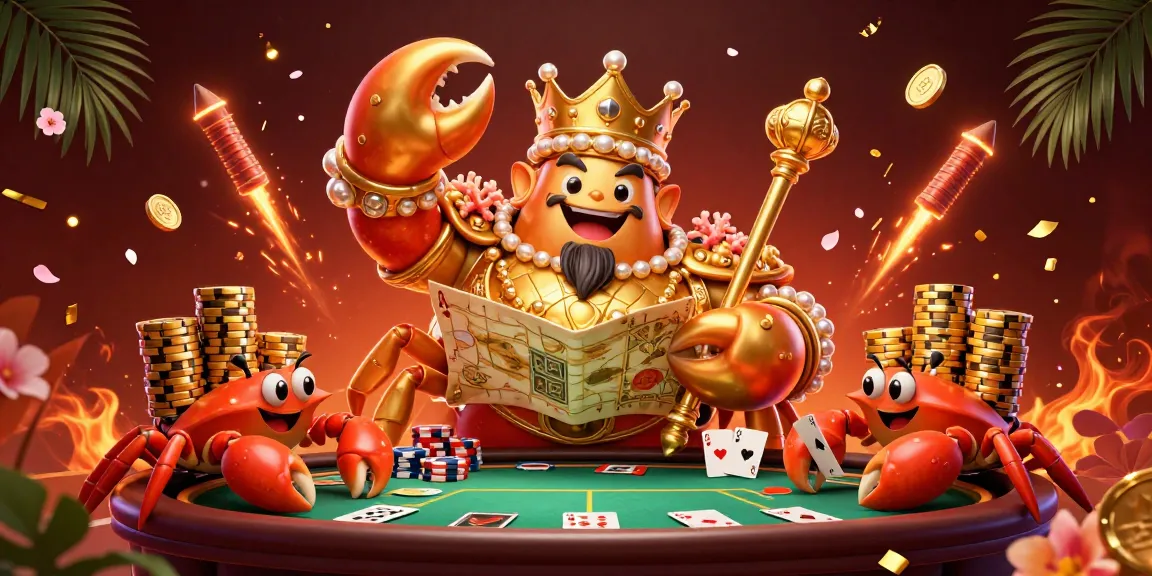 Gioca a poker con soldi veri mentre il granchio imperatore offre tesori e avventure emozionanti.