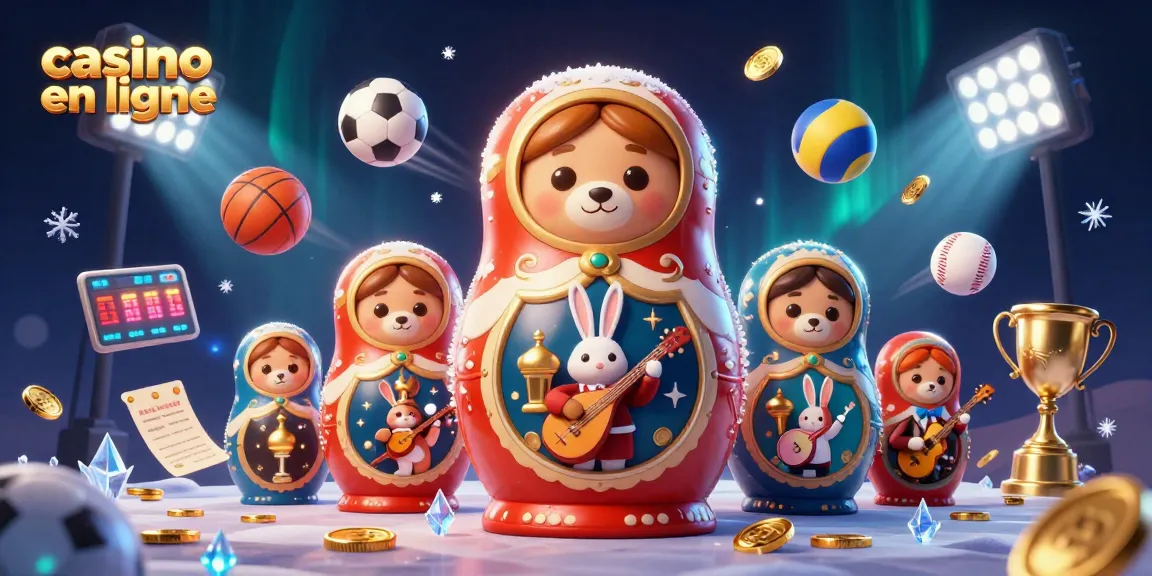 Jeux captivants sur un casino en ligne avec des personnages de casino animés et des éléments sportifs.