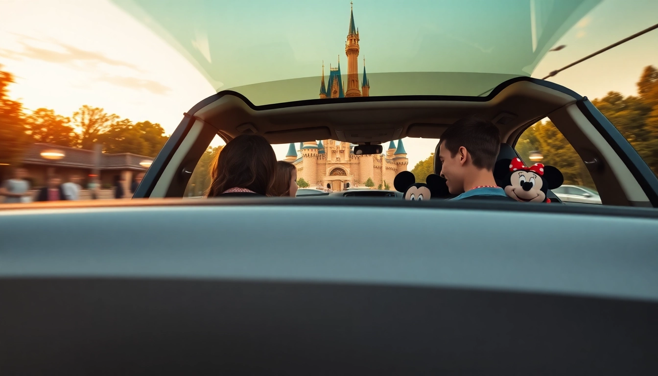 Beauvais Airport to Disney Transfer with a family in a luxury vehicle ready for their adventure.