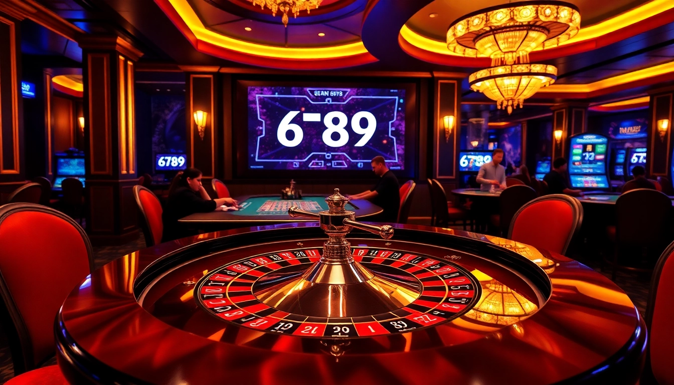 Experience high-stakes thrills at ga 6789 casino with vibrant action at the roulette table.