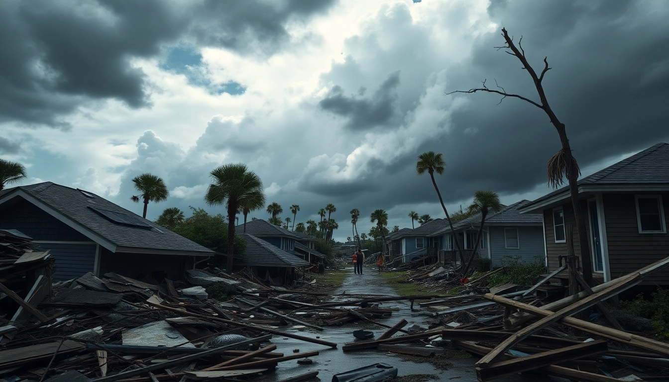 Assessing Florida Hurricane Damage in a coastal town shows destruction and hope amidst recovery.
