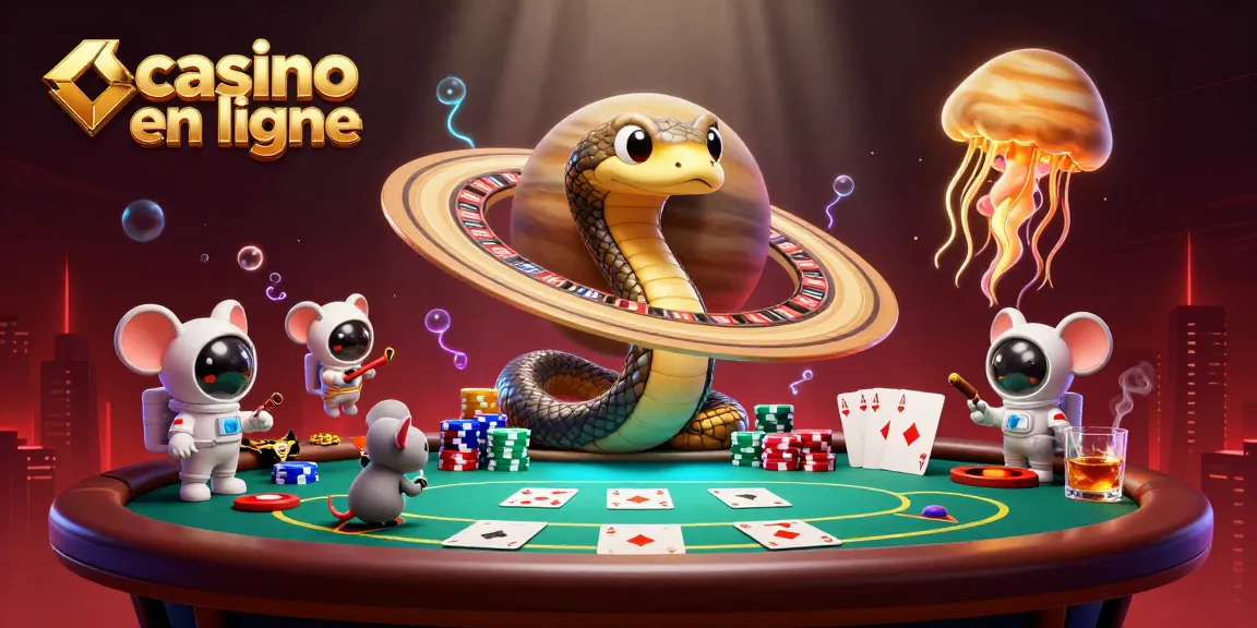 Les astronautes parient sur le casino en ligne en plaçant des mises sur les segments des anneaux de Saturne.