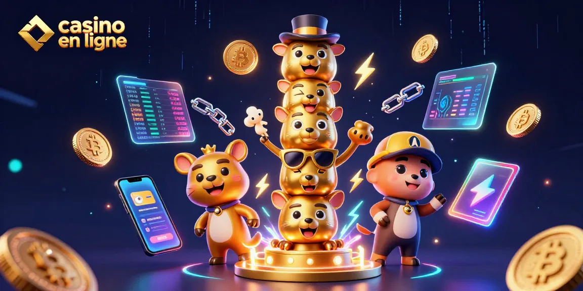 Profitez d'un casino en ligne immersif avec des totems animés et des éléments digitaux captivants.
