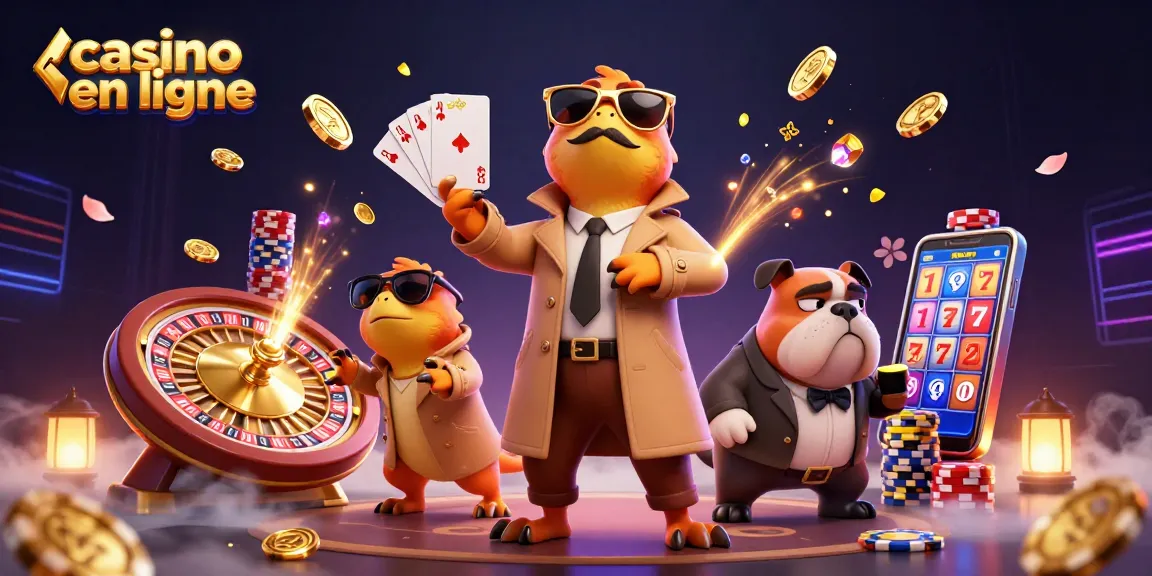 Jouer dans un casino en ligne avec des raptors en trench coat et un bouncer bulldog.