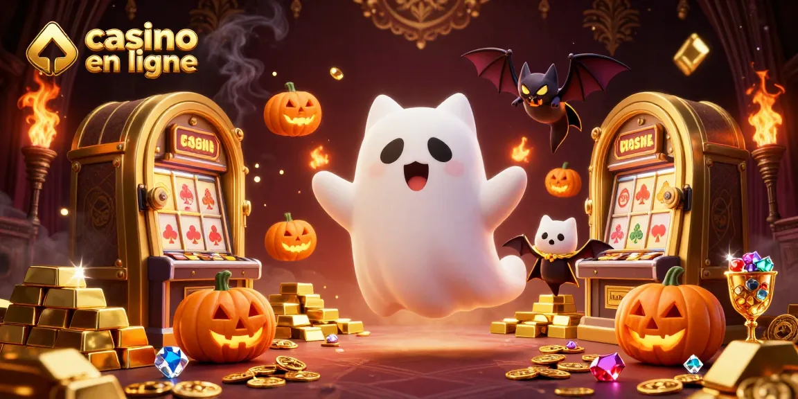 Jouez avec le casino en ligne dans une scène animée de machines à sous, cherchant des trésors et des jackpots.