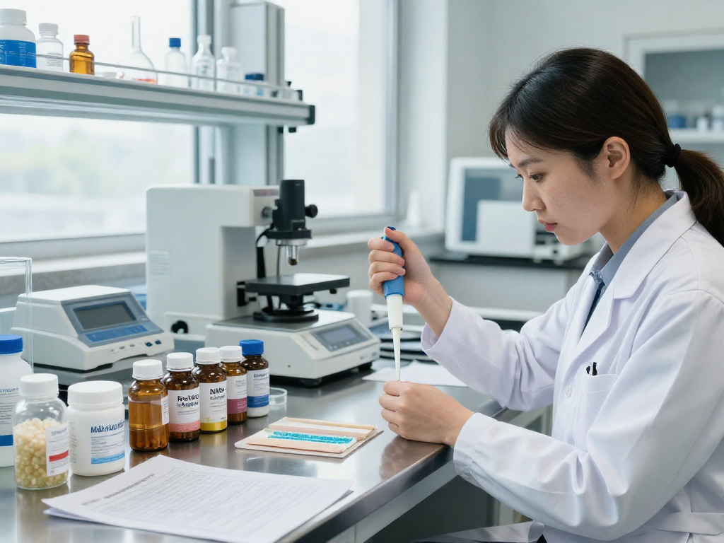 TB 500 Benefits in precision compound research lab showcasing innovative buccal strips.