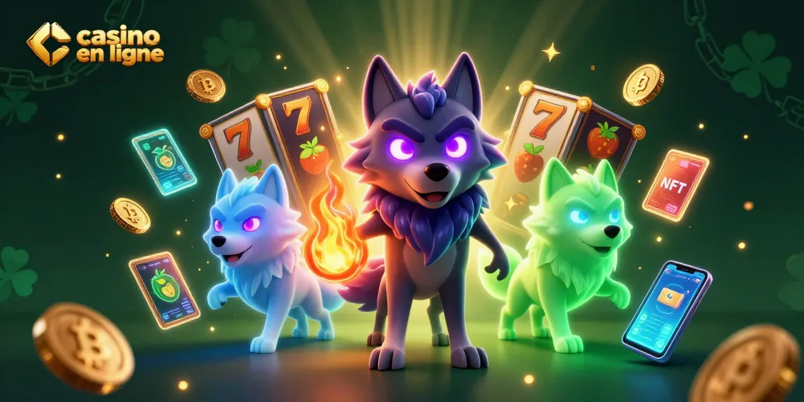 Jouez à des jeux captivants comme les machines à sous dans un casino en ligne animé avec un loup fantôme en vedette.