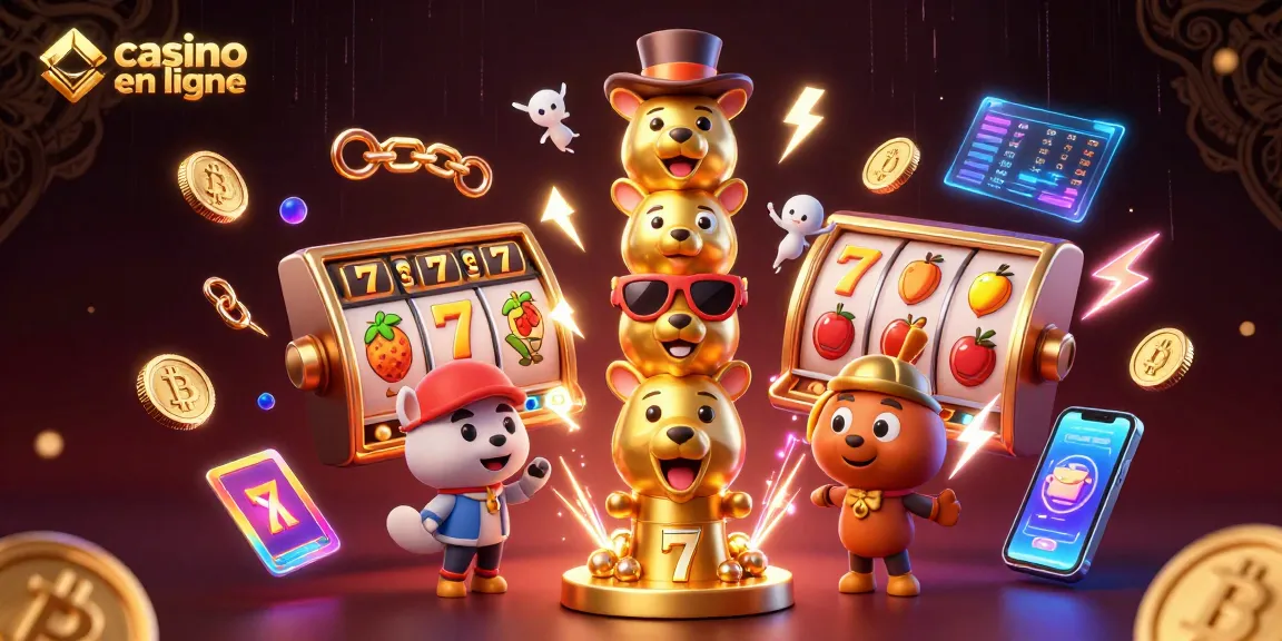Pariez sur le casino en ligne avec des machines à sous éclatantes et un totem animé.