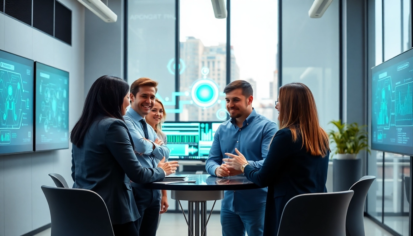 Engaging team collaboration at an enterprise assistant platform illustrating effective communication