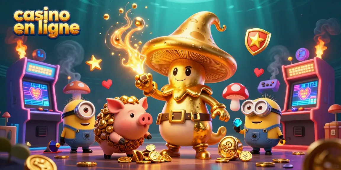 Jouez à des jeux captivants sur un casino en ligne avec un magicien et un cochon au trésor.
