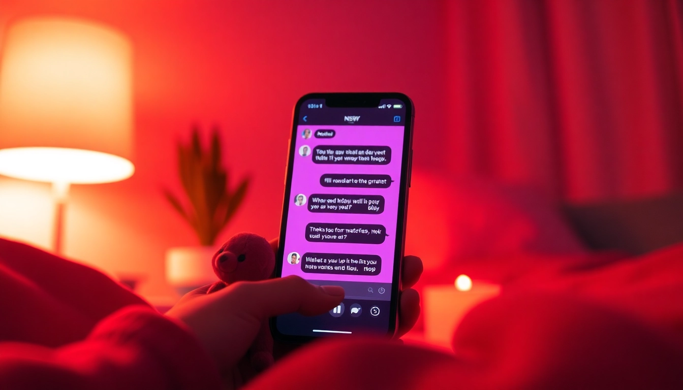 Engaging conversation with a nsfw ai chatbot on a modern smartphone interface.