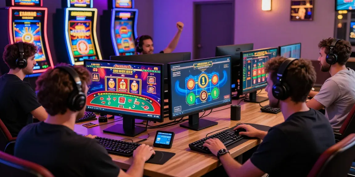 Engaged players at https://alsbury.co.uk/ enjoying live dealer games and credit card transactions in vibrant online casino.