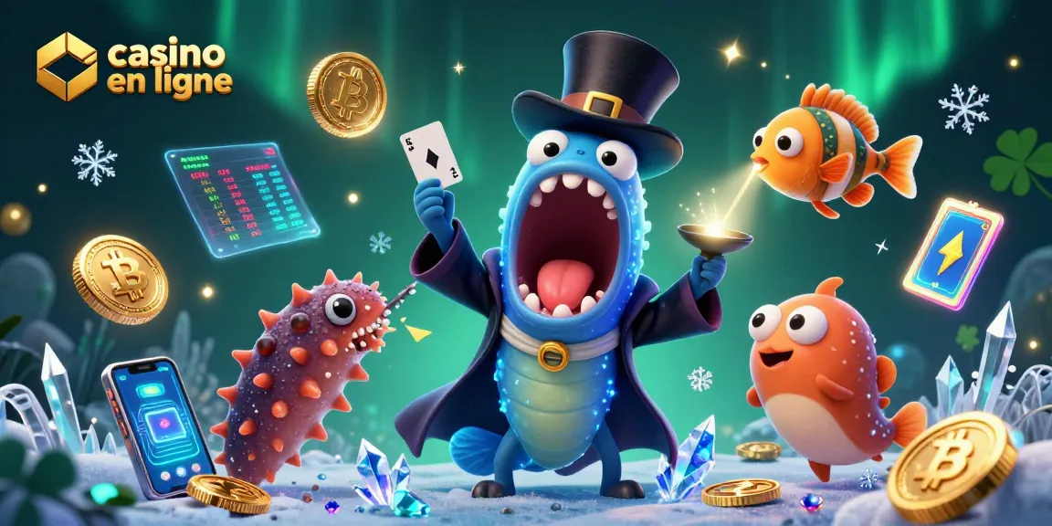 Vivez l'expérience magique du casino en ligne avec un anglerfish et un gulper eel en spectacle.