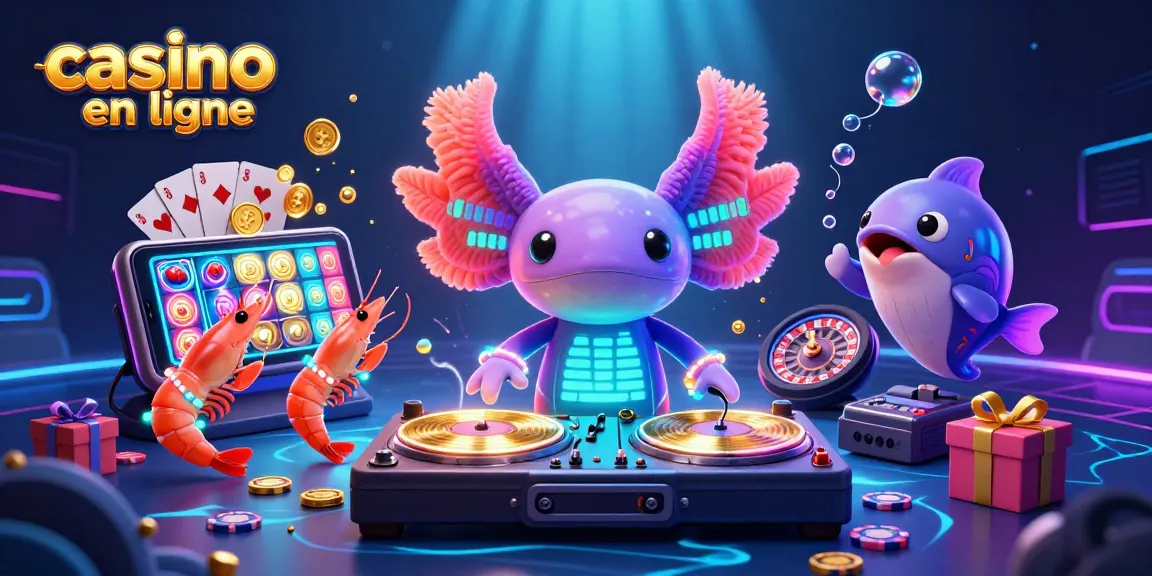 Jouez à des machines à sous colorées avec casino en ligne, explorant des aventures marines vibrantes.