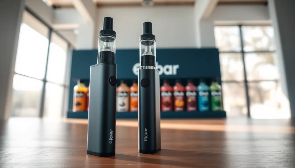 Elfbar in a modern setting, showcasing vibrant flavors and sleek design für vapes.