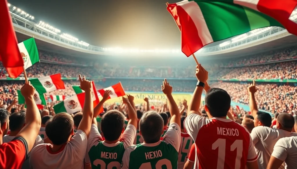 Capturing the excitement of sports betting in Mexico amidst a passionate crowd at a lively event.