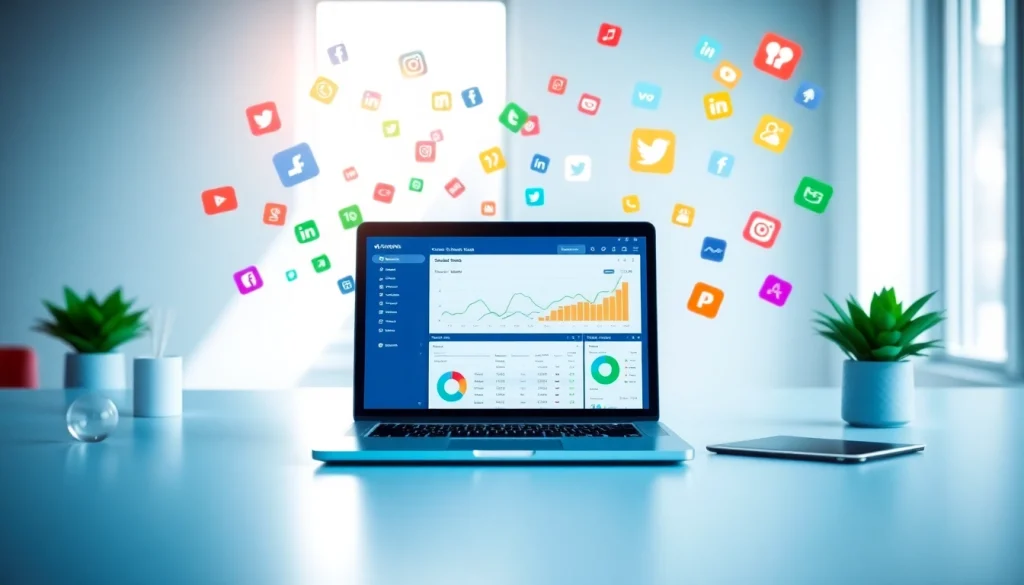 Engage with insights on facebook smm panel services in a vibrant digital marketing workspace.