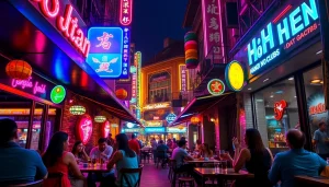 Experience 하노이밤문화 with vibrant nightlife and colorful street scenes.