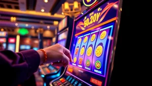 Memenangkan jackpot dalam slot 50 perak dengan gulungan yang penuh warna dan menarik.