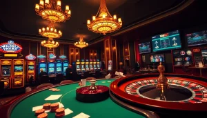 Experience the excitement of betting at 188bet with high stakes poker and vibrant slot machines.