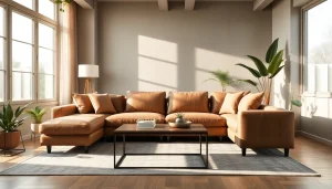 Skai leer bekleding in een moderne woonkamer met luxe uitstraling en stijlvolle meubels.