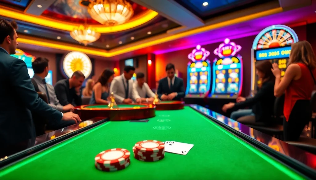 Experience thrilling bets at FLY88's luxurious casino table with vibrant chips and cards.