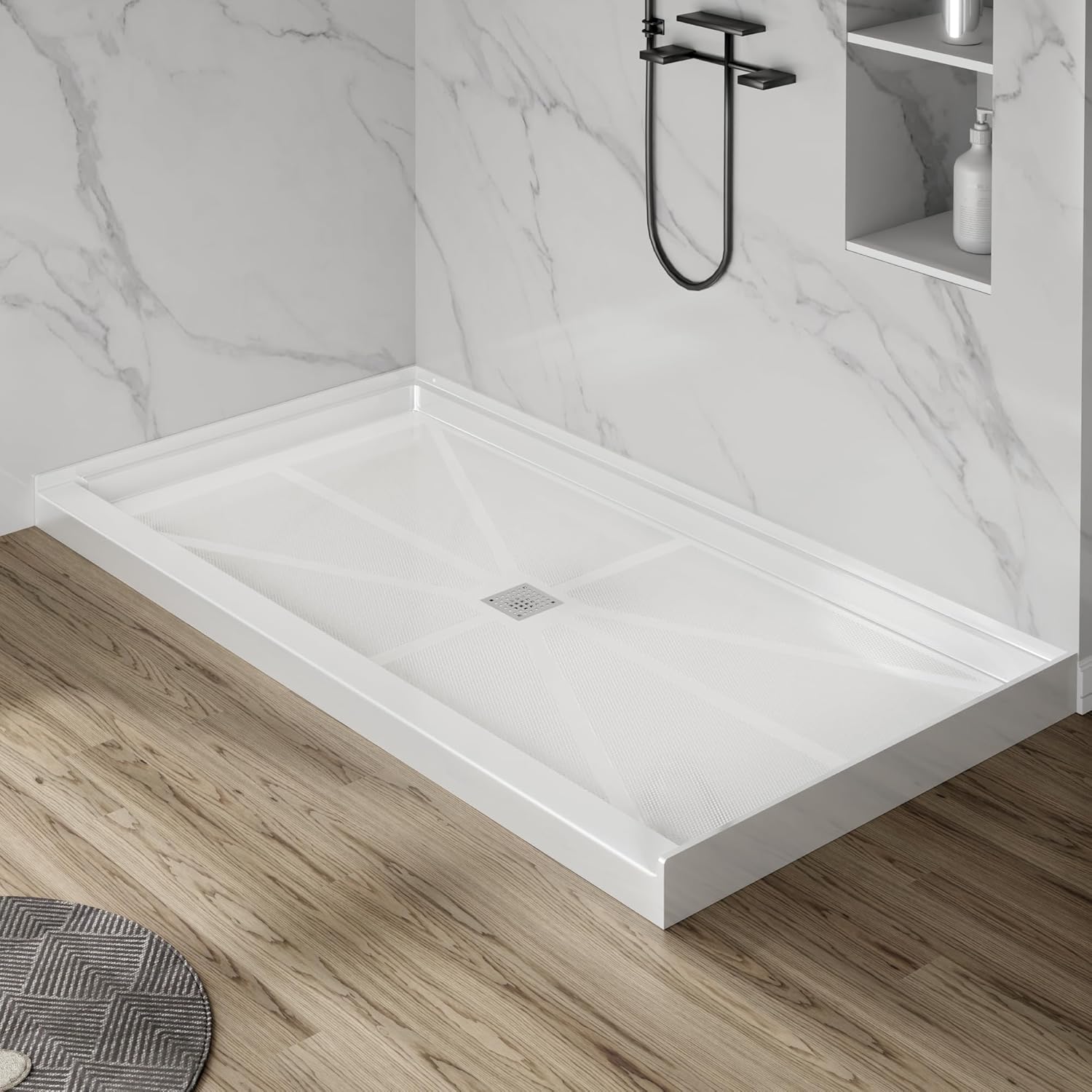 Elegant Bathroom Layouts Using 800 x 800 Shower Base