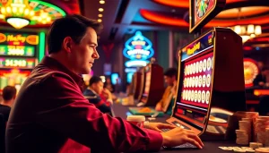 Experience the thrill of winning with the slot demo mahjong machine in a vibrant casino atmosphere, showcasing excitement and strategy.