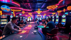 Experience the thrill of the best csgo gambling sites reddit with an engaging casino scene showcasing lively games.