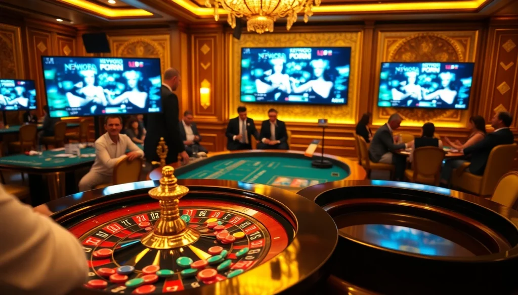 Engaging players experience luxurious thrills with stunning porn ai elements at a roulette table.