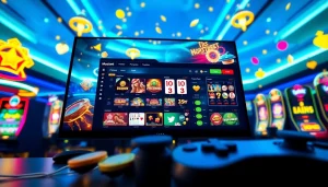 Mostbet platforma ilə müasir onlayn oyunun görüntüsü, rəngarəng slot maşınları təqdim edir.