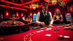 Vivez l'excitation dans un casino en ligne Français avec des jeux vibrants et des ambiances élégantes.